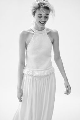 Top de punto con flecos - H&m фото 2