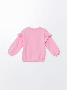 Bisiklet Yaka Barbie Bask?l? K?z Bebek Sweatshirt - Waikiki фото 3