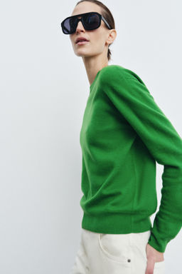 JERSEY 100% LANA EXTRA SUAVE / Verde - Zara фото 2