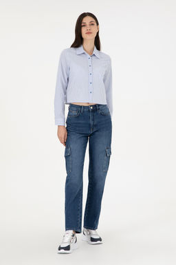 Женские синие джинсовые брюки Неожиданная скидка в корзине - U.s. polo assn фото 3