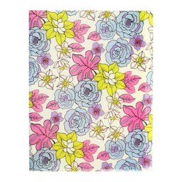 Папка с 30 вкладышами Calligrata Цветы А4, пластик, 400 мкм, МИКС  фото 3