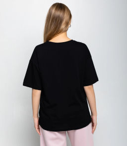 Футболка #КТ8802 (8), чёрный - Dommod фото 3