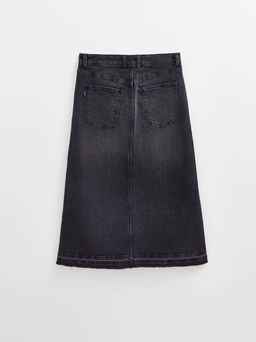 CONTE CON-686 Юбка джинсовая женская washed black