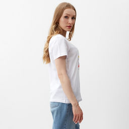 Футболка женская Let&apos;s go, белая, размер 50