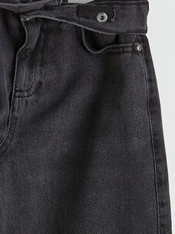 Loose Fit Erkek ?ocuk Kargo Jean Pantolon