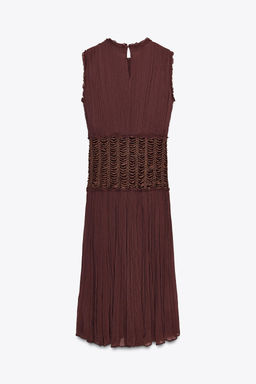 ZW COLLECTION EMBROIDERED WAIST DRESS - Zara фото 15