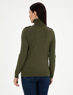 Kahverengi Slim Fit Basic Kazak