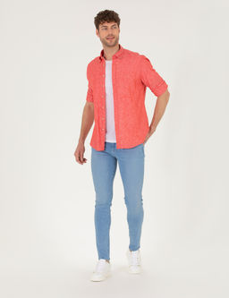 K_rm_z_ Regular Fit Uzun Kollu G_mlek