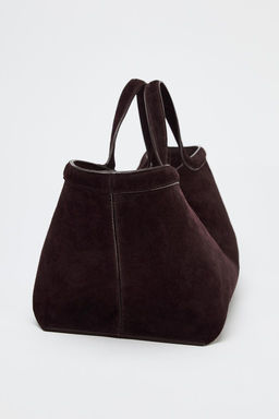 ELONGATED SUEDE TOTE BAG - Zara фото 5
