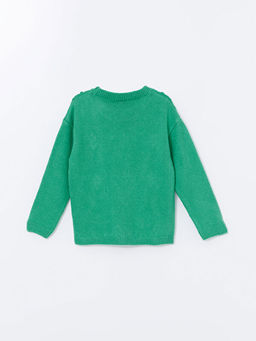 Bisiklet Yaka K?z ?ocuk Triko Kazak - Waikiki фото 3