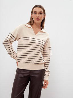 Conso/KJL 220606 - beige/brown Джемпер женский