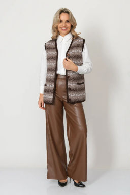 ЗЛАТА Жилет В 2370/бежевый