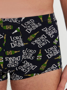 Цена за 2 штуки! Трусы мужские боксеры синие с принтом в виде шампанского - Mark formelle фото 3