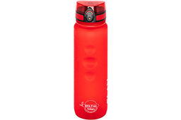 Бутылка для воды 1000 мл 7,8*7,8*28,5 см "Style Matte" с углублениями д/пальцев красная