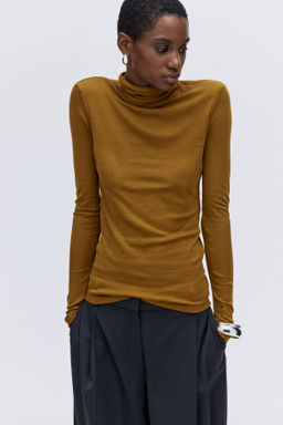 Top de algod?n pima con cuello perkins - H&m фото 5