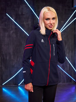 Женская мембранная куртка виндстоппер на флисе Azimuth Заря 124/23982_705 Темно-Синий  фото 14