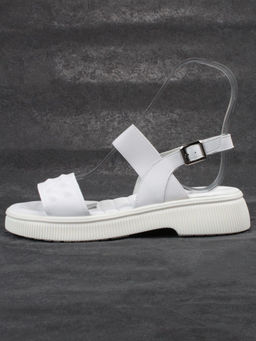 08-PEL211-1 WHITE Босоножки женские (натуральная кожа) - Фабричный китай фото 4