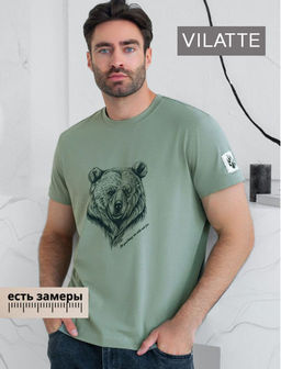 Футболка из премиального хлопка с авторским принтом - Vilatte фото 6