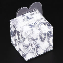 Цена за 5 шт. Коробка подарочная новогодняя складная ПВХ Новый год 5?5?5 см - UPAK LAND фото 2