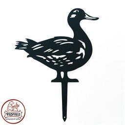 Садовая металлическая фигура Утка 801-136 - Фабрика интерьерной ковки фото 2