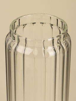 Банка для сыпучих продуктов SL-Home «Дафна», 1.3 л, 9×26 см, с деревянной крышкой. стекло, прозрачная