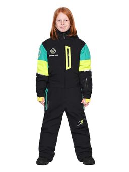 Комбинезон T-9080 Черно-зеленый