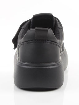 03-YH462-3 BLACK Полуботинки спортивные демисезонные женские (натуральная кожа)