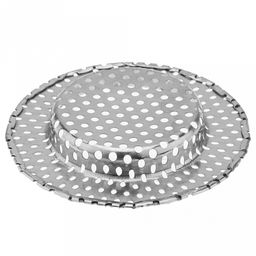 Пробка-сетка для раковины из нержавеющей стали д7см, h0,9см, на картоне (внутренний д4см) (Китай) - Домашняя мода фото 2