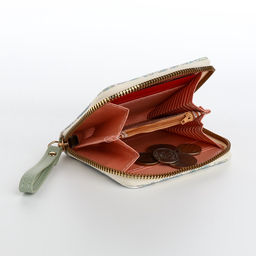 Кошелёк женский на молнии с ремешком, голубой