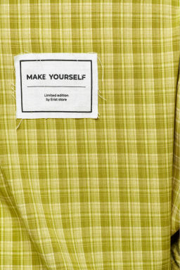 Рубашка Oversized в клетку Lime - Erist store фото 8