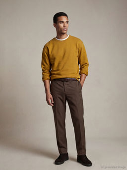 Erkek Bisiklet Yaka 3 ?plik ?ardonlu Sweatshirt