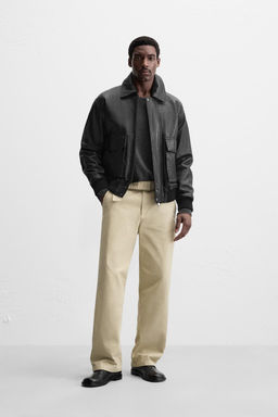 STRAIGHT-LEG TROUSERS WITH BELT