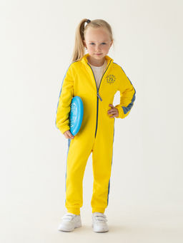 Комбинезон детский флисовый желтыйджинс пш