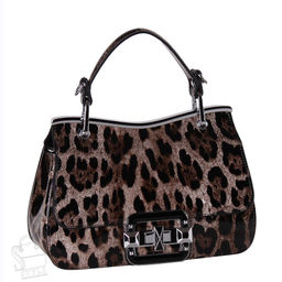 Сумка женская кожаная 6061Q leopard brown Polina&Eiterou