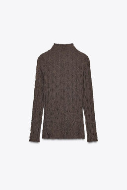 HIGH NECK LACE TOP - Zara фото 8