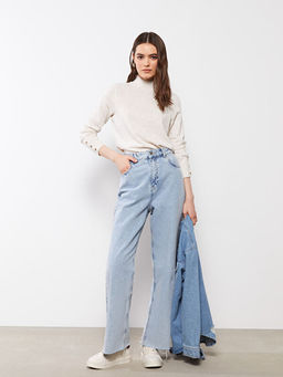 Yar?m Bal?k?? Yaka Kad?n Triko Kazak