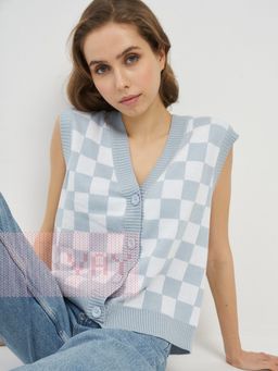 Жилет женский 5221-1740. 1267/798 туманная роса/белый