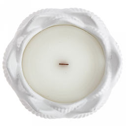 Свеча Лилия д8см, h4см, парафин, в подсвечнике из гипса, белый, время горения 5,5 часов (Россия) - Домашняя мода фото 2