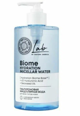 "NS" LAB Biome Вода Гиалуроновая мицеллярная д/всех типов кожи Hydration 450мл с дозат.