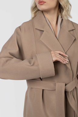 01-12022 Пальто женское демисезонное (пояс) - El podio фото 5