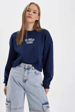 Толстый толстый свитшот Cool Oversize с круглым вырезом