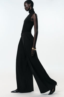 FLOWING PALAZZO TROUSERS - Zara фото 5