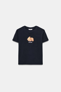 CAMISETA MANGA CORTA OSO / Marino oscuro - Zara фото 4