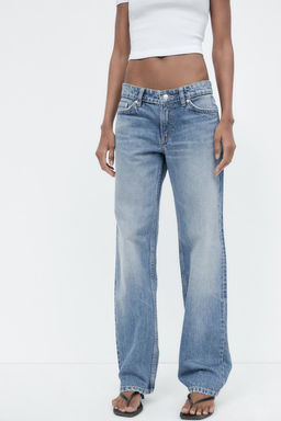 TRF STRAIGHT LOW-RISE JEANS - Zara фото 11