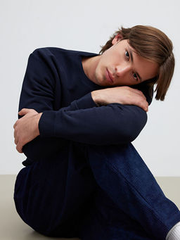 Bisiklet Yaka Erkek Triko Kazak