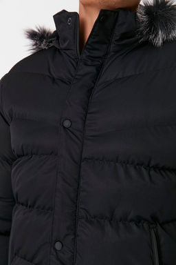 TRENDYOL MAN Gri Erkek Regular Fit Ici Polar Astarl? Ruzgara ve Suya Dayan?kl? K?sl?k Sisme Mont TMNAW23MO00009 - Trendyolmilla фото 13