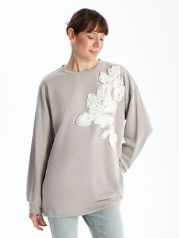 Nak??l? Oversize Kad?n Sweatshirt Tunik - Waikiki фото 3