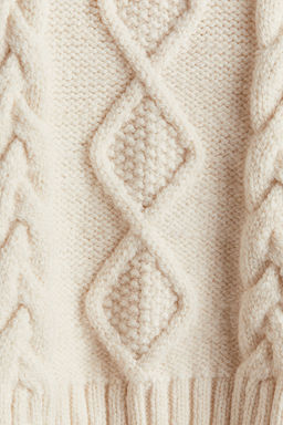 Cable-knit polo-neck jumper - H&m фото 5