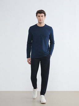 Bisiklet Yaka Uzun Kollu Erkek Ti??rt