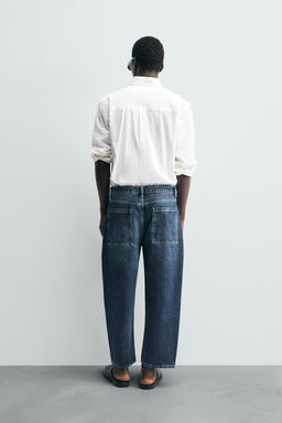 TAPERED WIDE-LEG JEANS - Zara фото 3